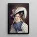 Portrait einer Frau - Théophile Gautier — gerahmtes Bild an der Wand
