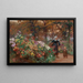 Die Blumenpflückerei in der Bretagne - Théophile Louis Deyrolle — gerahmtes Bild an der Wand