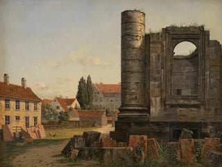 Thorald Lsse - View of Marmorpladsen withe Ruins of the Uncompleted Frederiks Church in Copenhagen.webp
