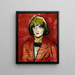 Portrait einer Frau - Thorvald Hellesen — gerahmtes Bild an der Wand