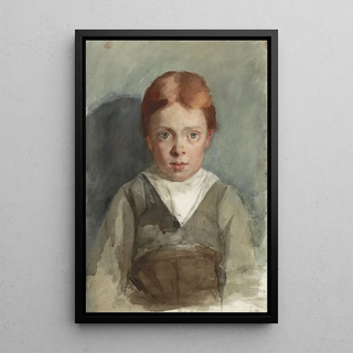 Thrse Schwartze - Portret van een jongetje met rood haar van voren.webp