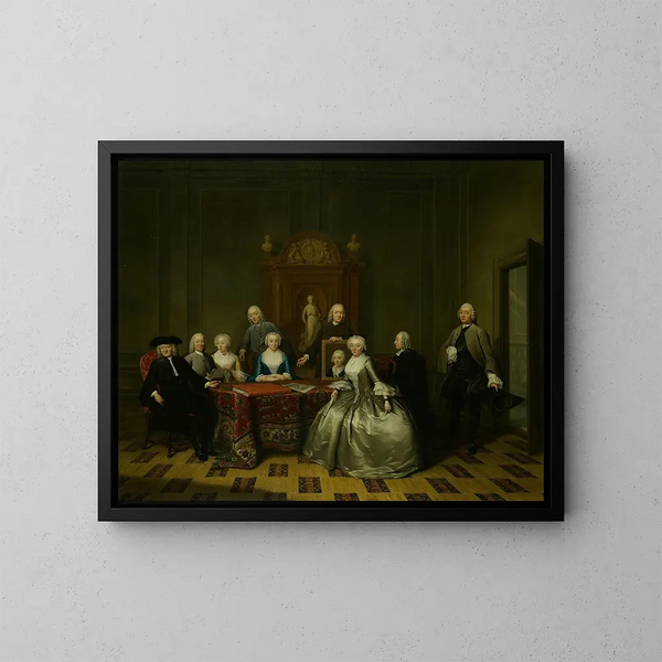 Jan de Bosch et sa famille - Tibout Regters — gerahmtes Bild an der Wand