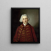 Portrait eines Mannes - Tilly Kettle — gerahmtes Bild an der Wand