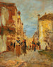 Eine Gasse in Venedig - Tina Blau — Ansicht des Kunstwerks
