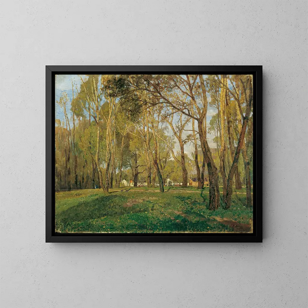 Krieau im Prater - Tina Blau — gerahmtes Bild an der Wand