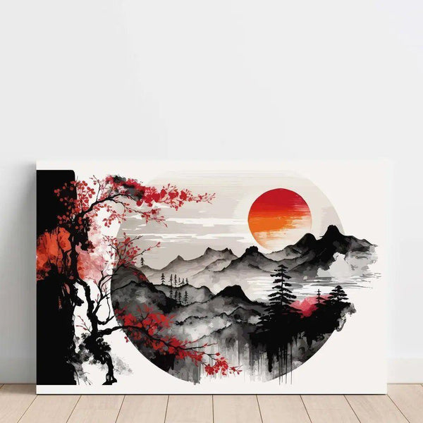 Reproduktion des Gemäldes Asiatisches Kunstdruck - Orientalische Gelassenheit