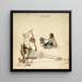 Weben und Spinnen - Kehar Singh — gerahmtes Bild an der Wand