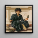 Tissant la couronne - Frederic Leighton — gerahmtes Bild an der Wand