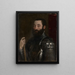 Portrait de Guidobaldo II della Rovere, duc d'Urbino - Titien — gerahmtes Bild an der Wand