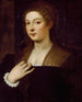 Portrait einer Dame - Titien — Ansicht des Kunstwerks