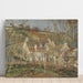 Reproduktion des Gemäldes Rote Dächer, Dorfwinkel, Winter - Camille Pissarro