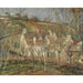 Reproduktion des Gemäldes Rote Dächer, Dorfwinkel, Winter - Camille Pissarro