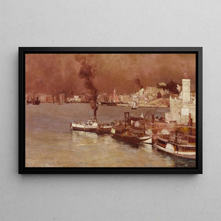 Tom Roberts - An autumn morning Milsons Point Sydney.webp