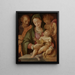 Die Heilige Familie mit dem Kind Johannes der Täufer - Tommaso d'Antonio Manzuoli — gerahmtes Bild an der Wand