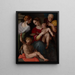 Sainte Famille avec le Mariage mystique de Sainte Catherine - Tommaso d'Antonio Manzuoli — gerahmtes Bild an der Wand