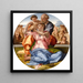 Tondo Doni - Michelangelo — gerahmtes Bild an der Wand