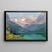 Lac Gosau mit dem Dachstein - Toni Haller — gerahmtes Bild an der Wand