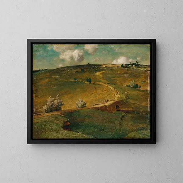 Landschaft Franconien - Toni von Stadler — gerahmtes Bild an der Wand