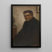 Der alte Mieter - Tony van Os — gerahmtes Bild an der Wand