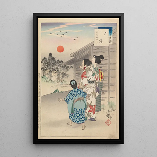 Toshikata Mizuno - Noblewomen of the Tokugawa Period Thirtysix Beauties Sanjuroko kasensoro Pl30.webp