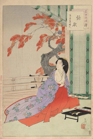 Toshikata Mizuno - Noblewomen of the Tokugawa Period Thirtysix Beauties Sanjuroko kasensoro Pl32.webp