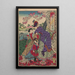 L Album de Nishikie Pl09 - Toyohara Chikanobu — gerahmtes Bild an der Wand