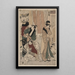 Satsuki - Toyokuni Utagawa — gerahmtes Bild an der Wand
