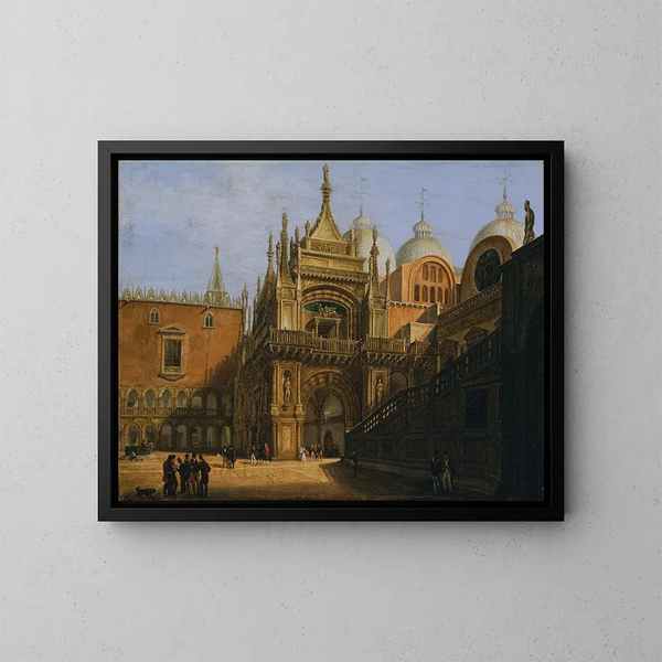 La cour du palais des Doges - Tranquillo Orsi — gerahmtes Bild an der Wand