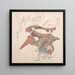 Drei Tänzer von Sumiyoshi oder Suminoye - Kubo Shunman — gerahmtes Bild an der Wand