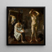 Drei Frauen im Atelier - Max Beckmann — gerahmtes Bild an der Wand