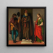 Drei Heilige Roch, Abt Antonius und Lucia - Giovanni Battista Cima da Conegliano — gerahmtes Bild an der Wand