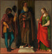 Drei Heilige Roch, Abt Antonius und Lucia - Giovanni Battista Cima da Conegliano — Ansicht des Kunstwerks