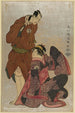 Sandiaime Band Hikosabur no Obiya Chmemon to Yodaime Iwai Hanshir no Shinanoya Ohan - Tōshūsai Sharaku — Ansicht des Kunstwerks