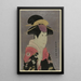 Segawa Tomisaburo als Yadorigi, Ehefrau von Ogishi Kurando - Tōshūsai Sharaku — gerahmtes Bild an der Wand