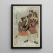 Shodai Arashi Ryozo in Yakko Ukiyo Matabei und Sandaime Tani Hiroji in Yakko Tosa no Matabei - Tōshūsai Sharaku — gerahmtes Bild an der Wand