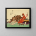 Ein zivilisierter Daruma - Tsukioka Yoshitoshi — gerahmtes Bild an der Wand