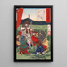 Bunya no Watamaro und die Rebellen auf dem Weg nach sh - Tsukioka Yoshitoshi — gerahmtes Bild an der Wand