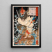 Gongsun Sheng der Drache in den Wolken - Tsukioka Yoshitoshi — gerahmtes Bild an der Wand