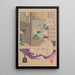 Hidetsugu im Exil - Tsukioka Yoshitoshi — gerahmtes Bild an der Wand