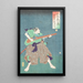 Horibe Yahei Minamoto Kanemaru - Tsukioka Yoshitoshi — gerahmtes Bild an der Wand