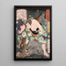 Inuta Kobungo Yasuyori tötet einen Wildschwein - Tsukioka Yoshitoshi — gerahmtes Bild an der Wand