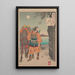Mond der Bucht von Katada - Tsukioka Yoshitoshi — gerahmtes Bild an der Wand