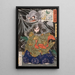 Kurokumo von einem riesigen Spinnenangriff - Tsukioka Yoshitoshi — gerahmtes Bild an der Wand