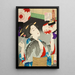 L' Erscheinung einer Kellnerin in Kyoto zur Meiji-Zeit - Tsukioka Yoshitoshi — gerahmtes Bild an der Wand