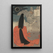Manosan yowa no tsuki - Tsukioka Yoshitoshi — gerahmtes Bild an der Wand
