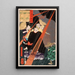 Mashiba Hisayoshi der Tairy im Blitz - Tsukioka Yoshitoshi — gerahmtes Bild an der Wand