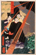 Mashiba Hisayoshi der Tairy im Blitz - Tsukioka Yoshitoshi — Ansicht des Kunstwerks