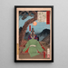Minamoto Yoshimitsu instruierend Toyohara Tokiaki in Musik - Tsukioka Yoshitoshi — gerahmtes Bild an der Wand