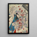 Momijigari - Tsukioka Yoshitoshi — gerahmtes Bild an der Wand