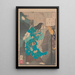 Mond des Verstecks des Feindes Zokuso no tsuki - Tsukioka Yoshitoshi — gerahmtes Bild an der Wand